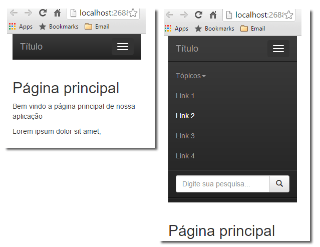 Codigo Expresso Layout Menu Responsivo No Topo Pagina Usando Bootstrap Exemplo Menu Bootstrap