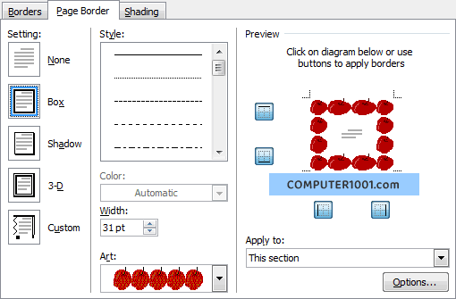 5 Tips dan Trik Membuat Page Border di Word – Computer 1001