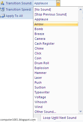 Cara Mengatur Slide Transition di PowerPoint 2007 – Computer 1001