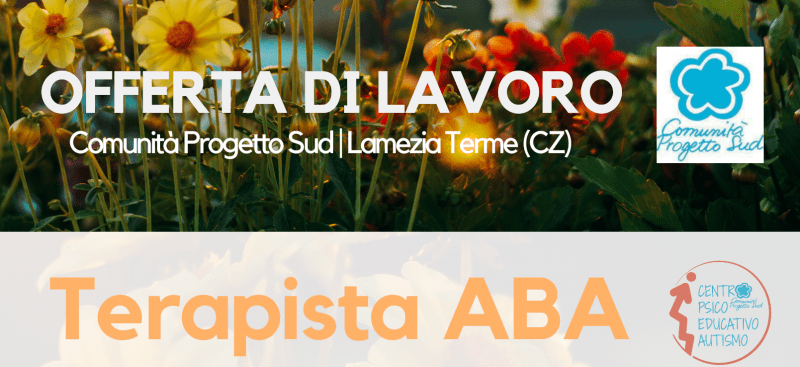 Lavora Con Noi: Terapista Aba - Comunità Progetto Sud 367_x_800_png