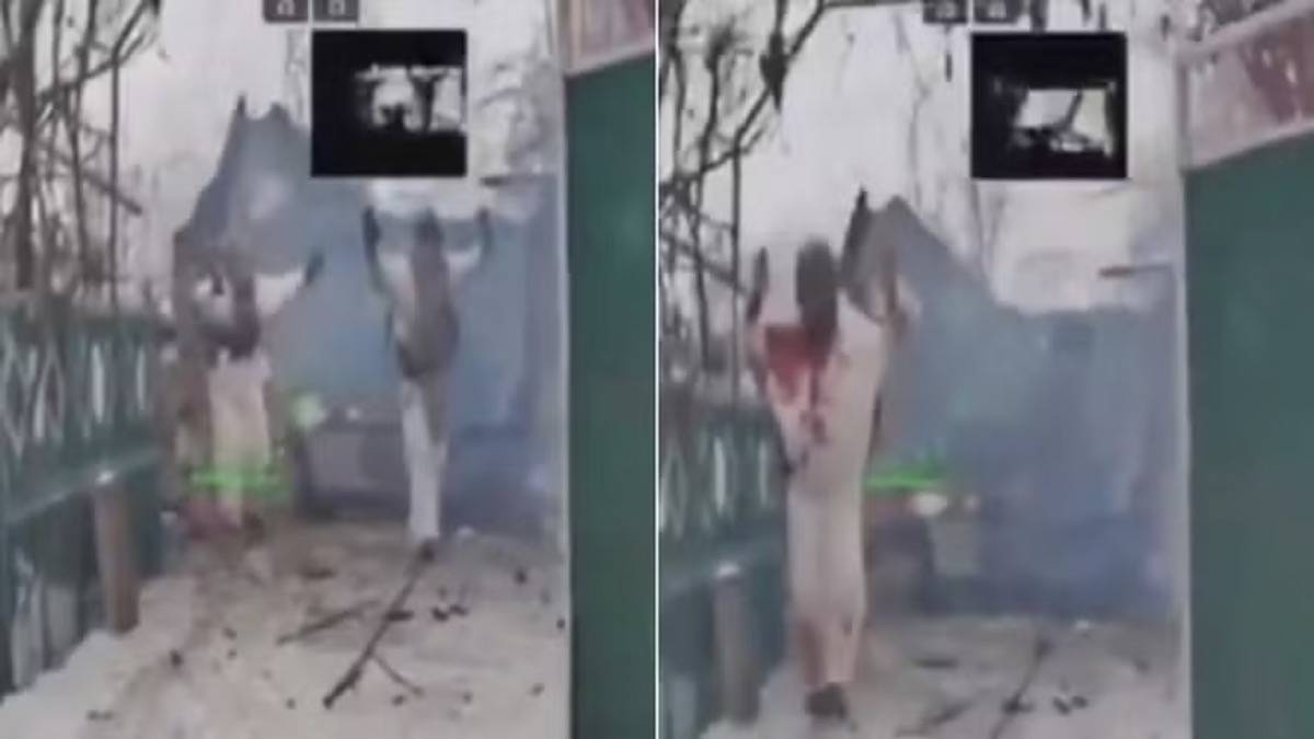 Robô armado força rendição de militares russos no front ucraniano