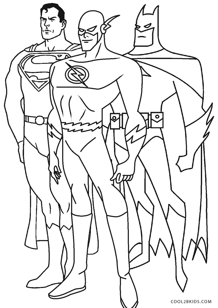 Dibujos De Superheroe Para Colorear Paginas Para Imprimir Gratis