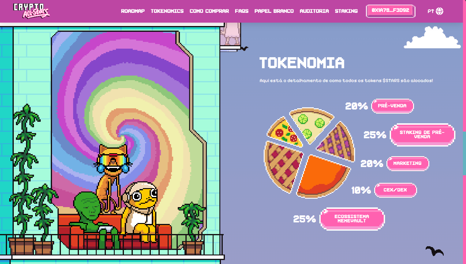 Image montrant la tokenomics du projet All-Stars.