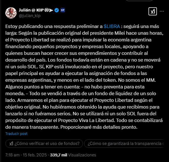 Kip défend que $ Balance n'est pas une arnaque après 90 millions USD de retrait Kip défend que $ Balance n'est pas une arnaque après 90 millions USD de retrait