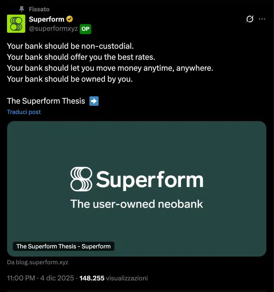 Néobanque superforme