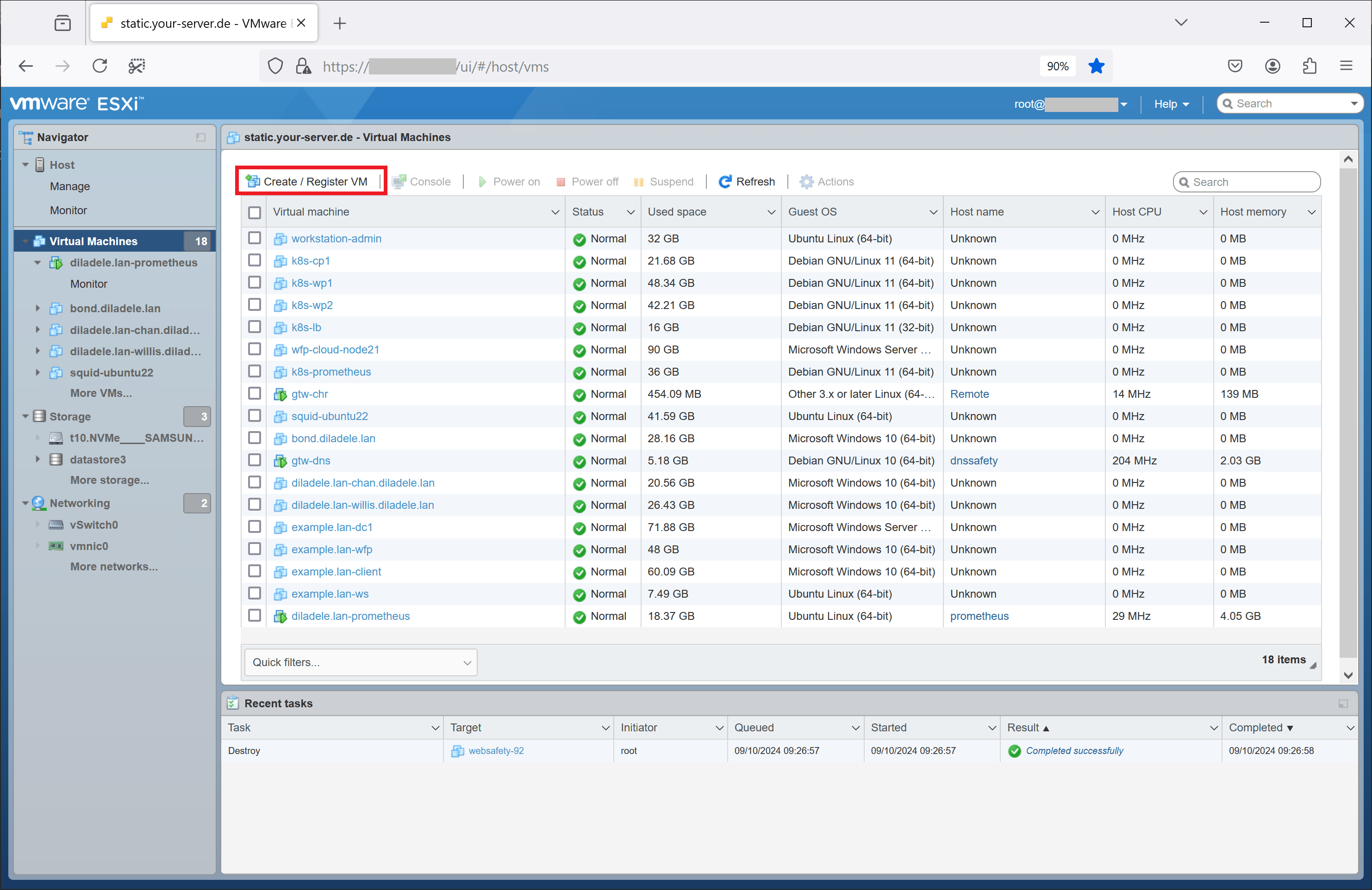 VMware vSphereESXi - Web Safety
