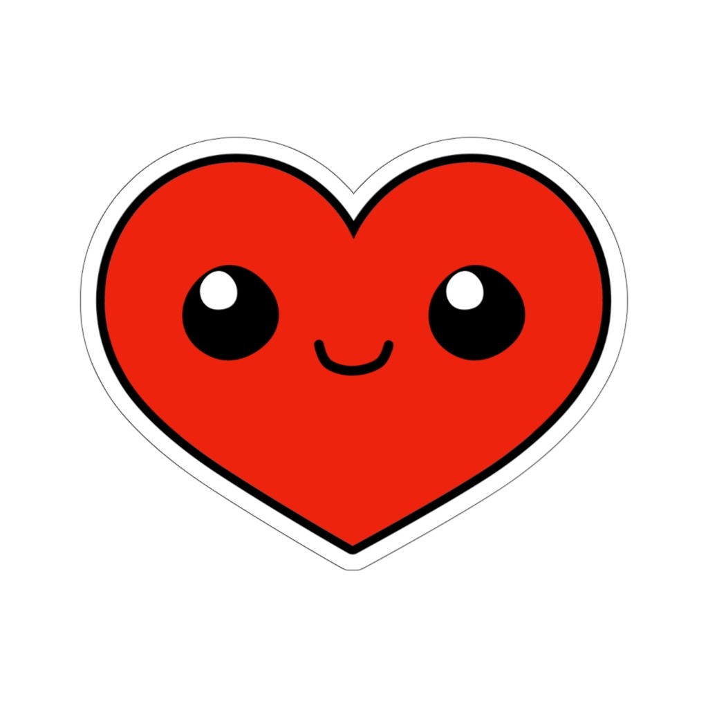 Heart sticker