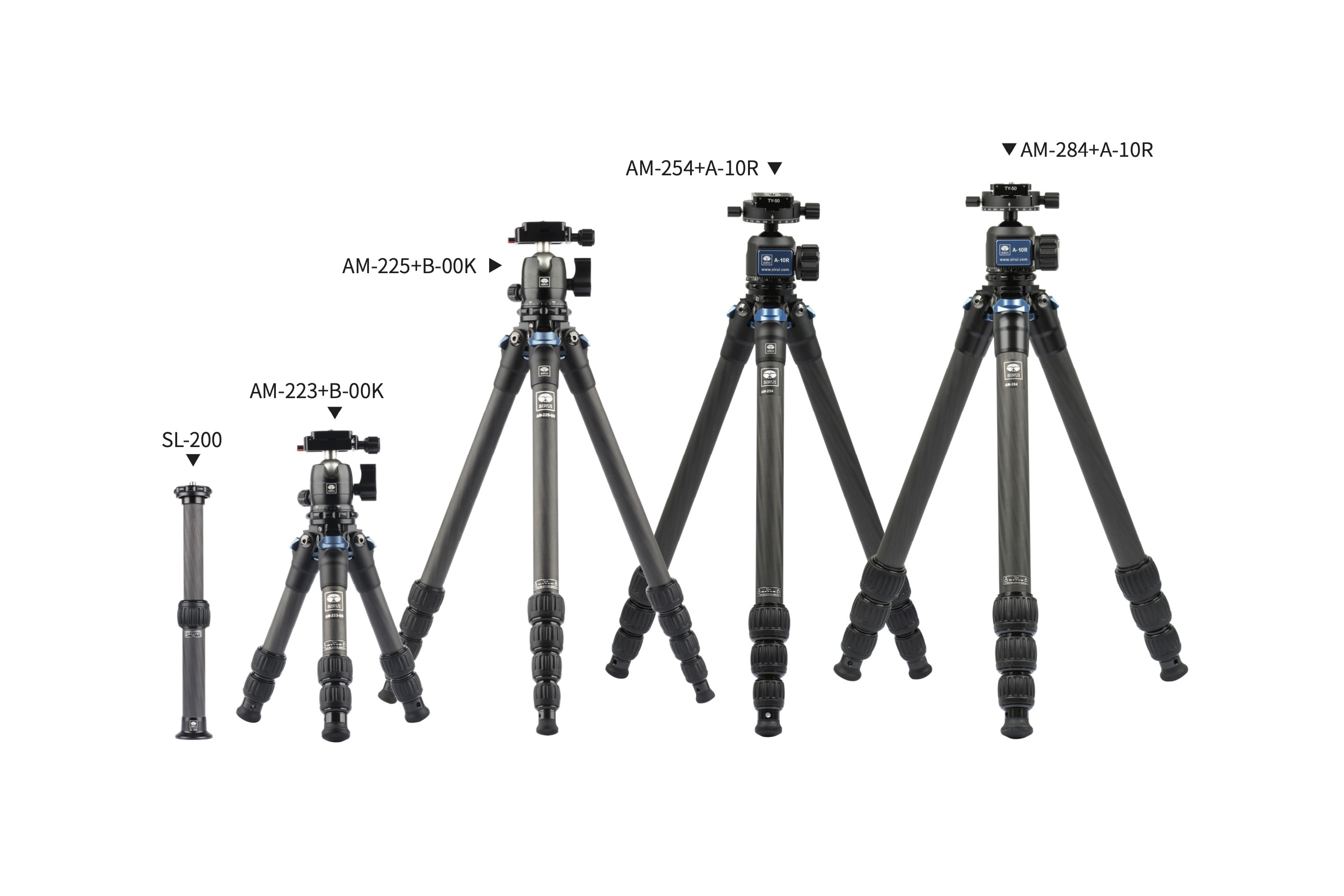 Sirui launches AM-2 Travel carbon fiber tripod series with five models and  a ball head: Digital Photography Review
