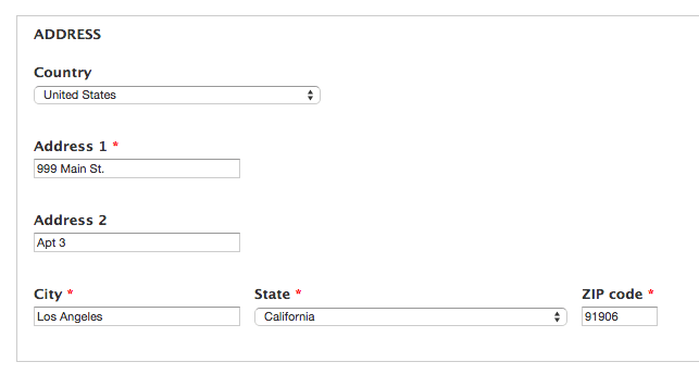 Wrong order of house number and street name when using addressfield.  [#2564897] | Drupal.org