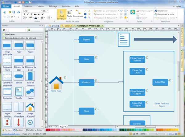 Logiciel De Conception De Site Web Construire Des Diagrammes De Conceptions De Site Web