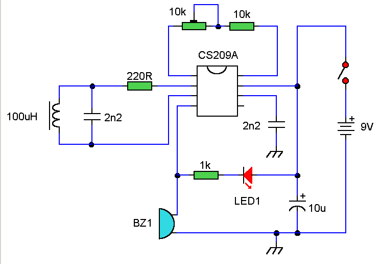 DIY Metal Detector Circuit