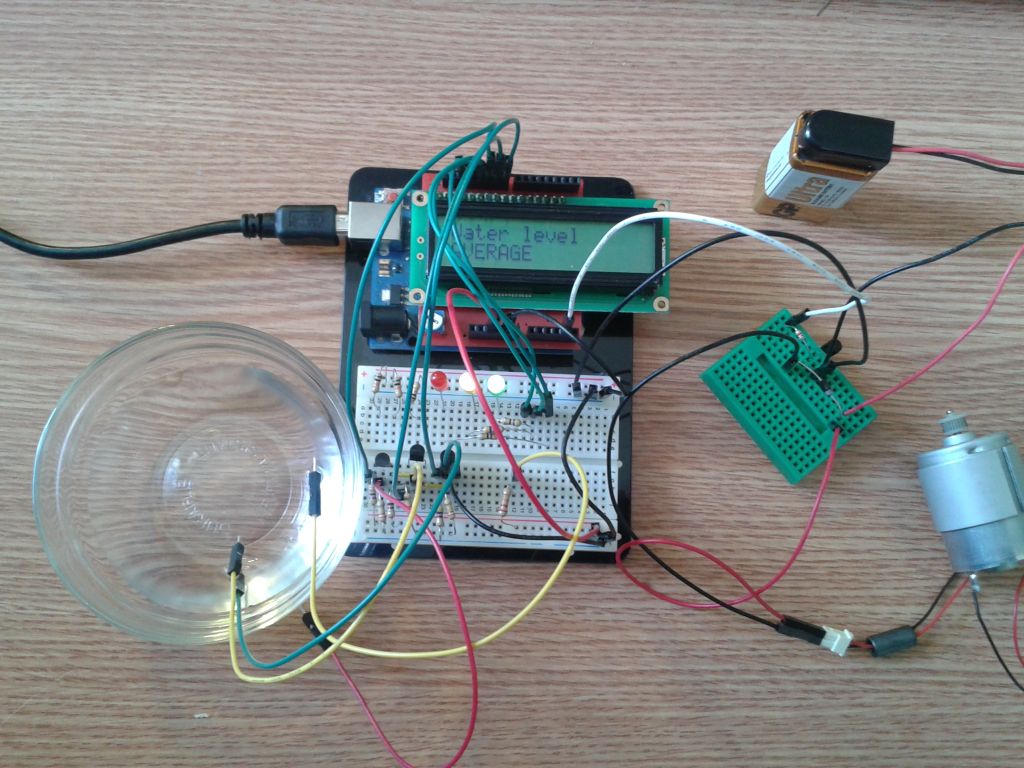 Water Level Indicator Circuit Using Arduino