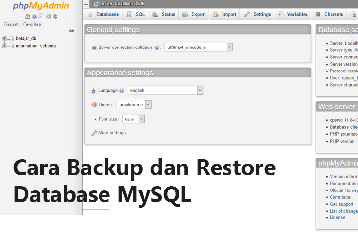 Cara Backup dan Restore Database MySQL - ePlusGo