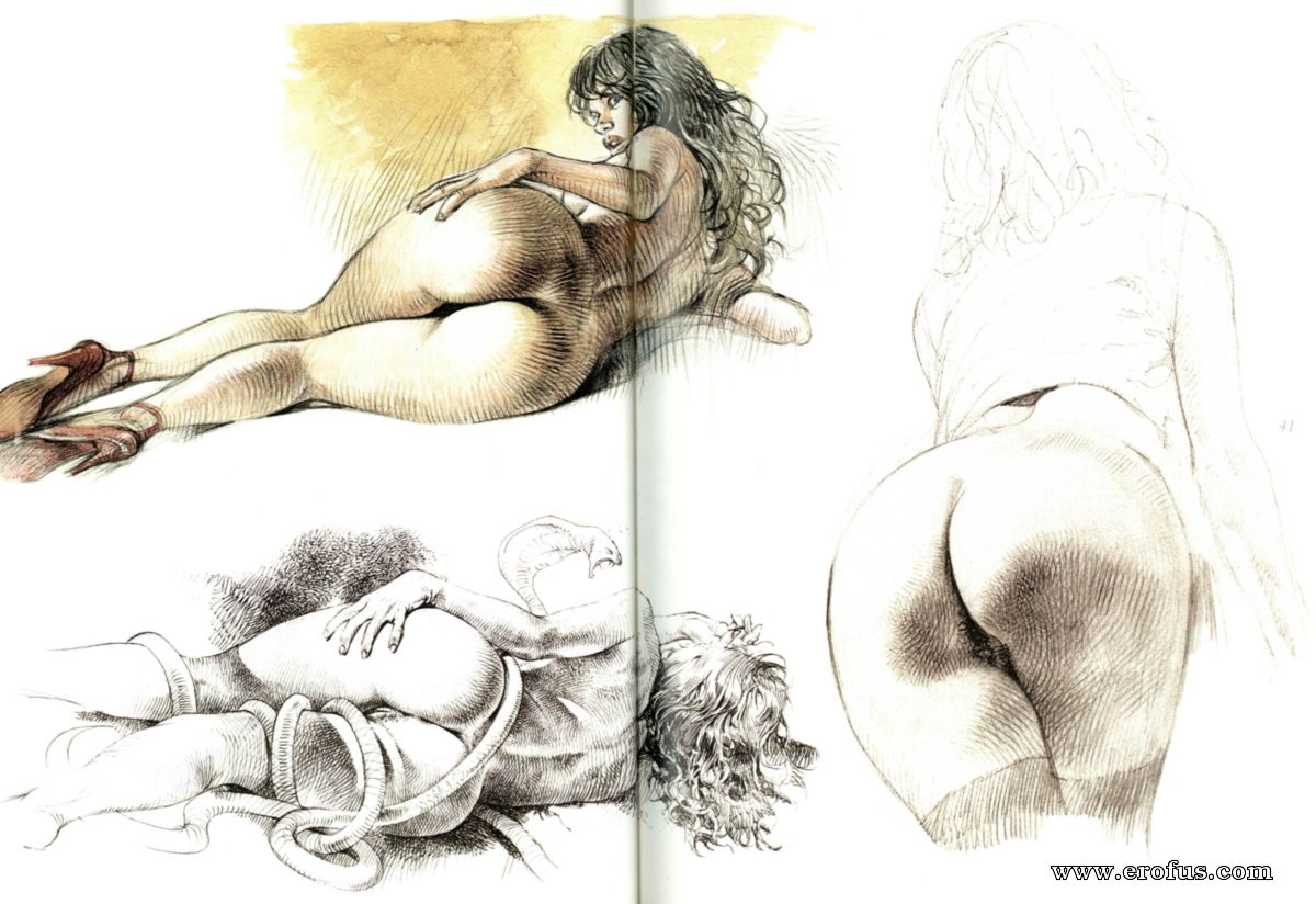 Satisfy Your Cravings with Druuna Serpieri's Erotic Artwork