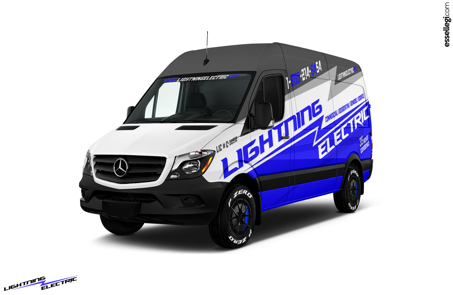 Mercedes Sprinter 2500 Swb Van Wrap Design By Essellegi