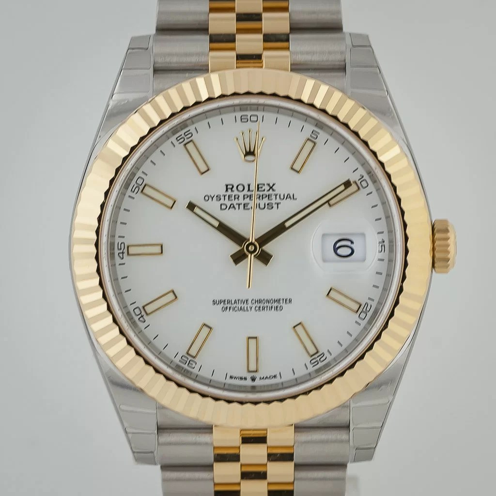 Rolex Datejust 41 Ref 126333 Men S St Steel And 18k Gold White Dial Jubilee Bracelet 2021 Estates Consignments Rolex Datejust 41 Ref 126333 Men S St Steel And 18k Gold White Dial Jubilee Bracelet 2021