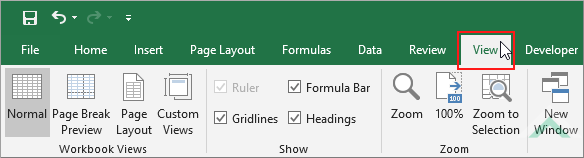 Hide the Formula Bar - Excel and VBA | Exceldome