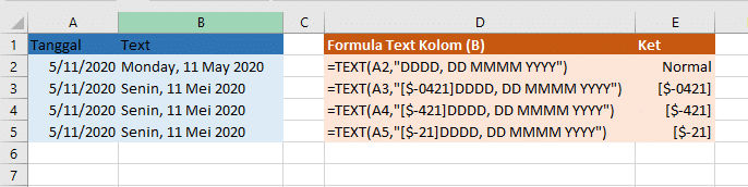 Mengganti Bahasa Pada Penggunaan Rumus TEXT di Excel - ExcelNoob