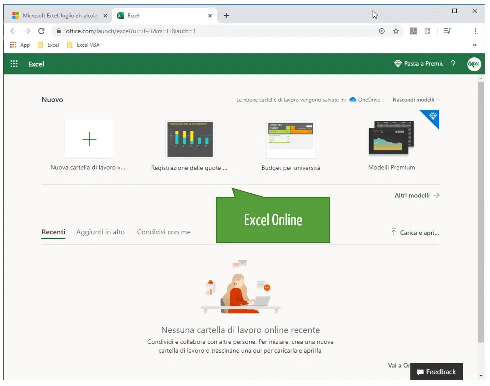 Excel Online Come Si Usa - Excel Per Tutti