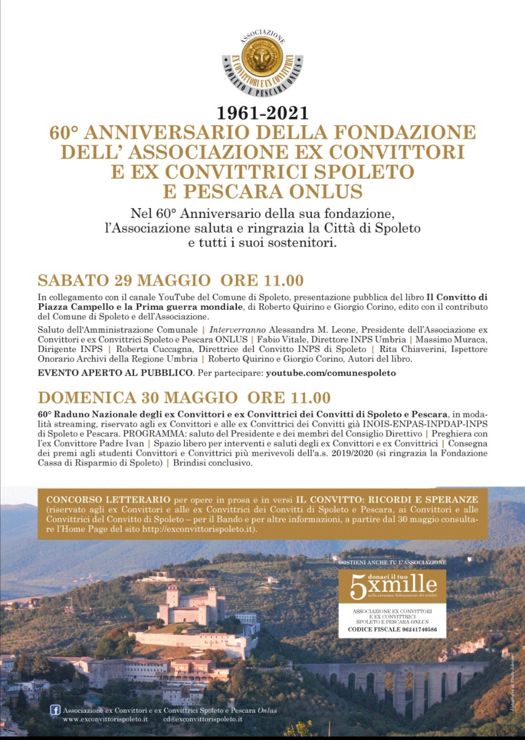 Ex Convittori Spoleto E Pescara (Già Inois, Già Enpas, Già Inpdap, Ora Inps) - 60° Anniversario Della Fondazione Dell'associazione Ex Convittori E Ex Convittrici Spoleto E Pescara Onlus 1524_x_1080_gif