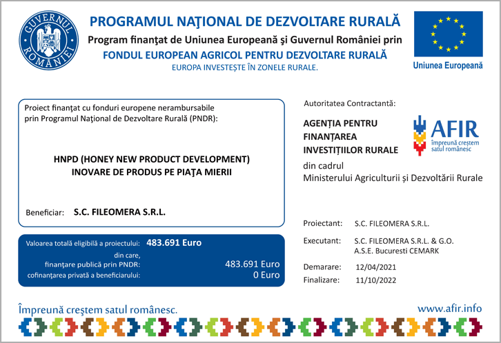 Fileomera Premium Pure And Natural Romanian Honey Wholesale