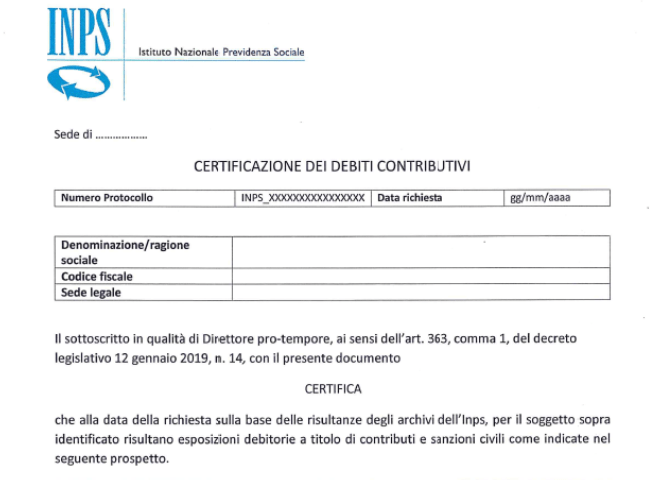 Composizione Negoziata Per La Soluzione Della Crisi D'impresa: L'inps Detta Le Istruzioni Per Il Rilascio Della Certificazione Dei Debiti Contributivi - Finanza & Fisco 480_x_662_png