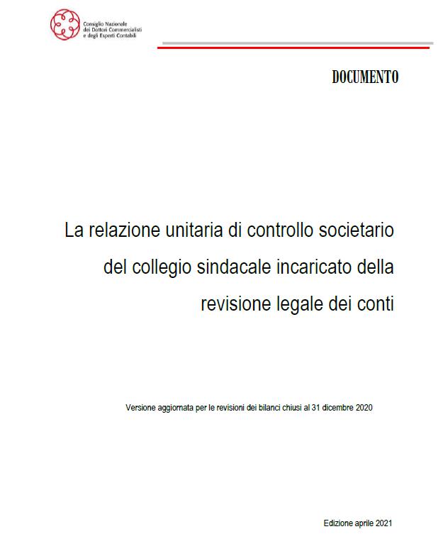 Revisione Legale. On Line La Vi Edizione Del Documento Cndcec-Fnc Sulla Relazione Unitaria Di Controllo Societario - Finanza & Fisco 777_x_632_jpg