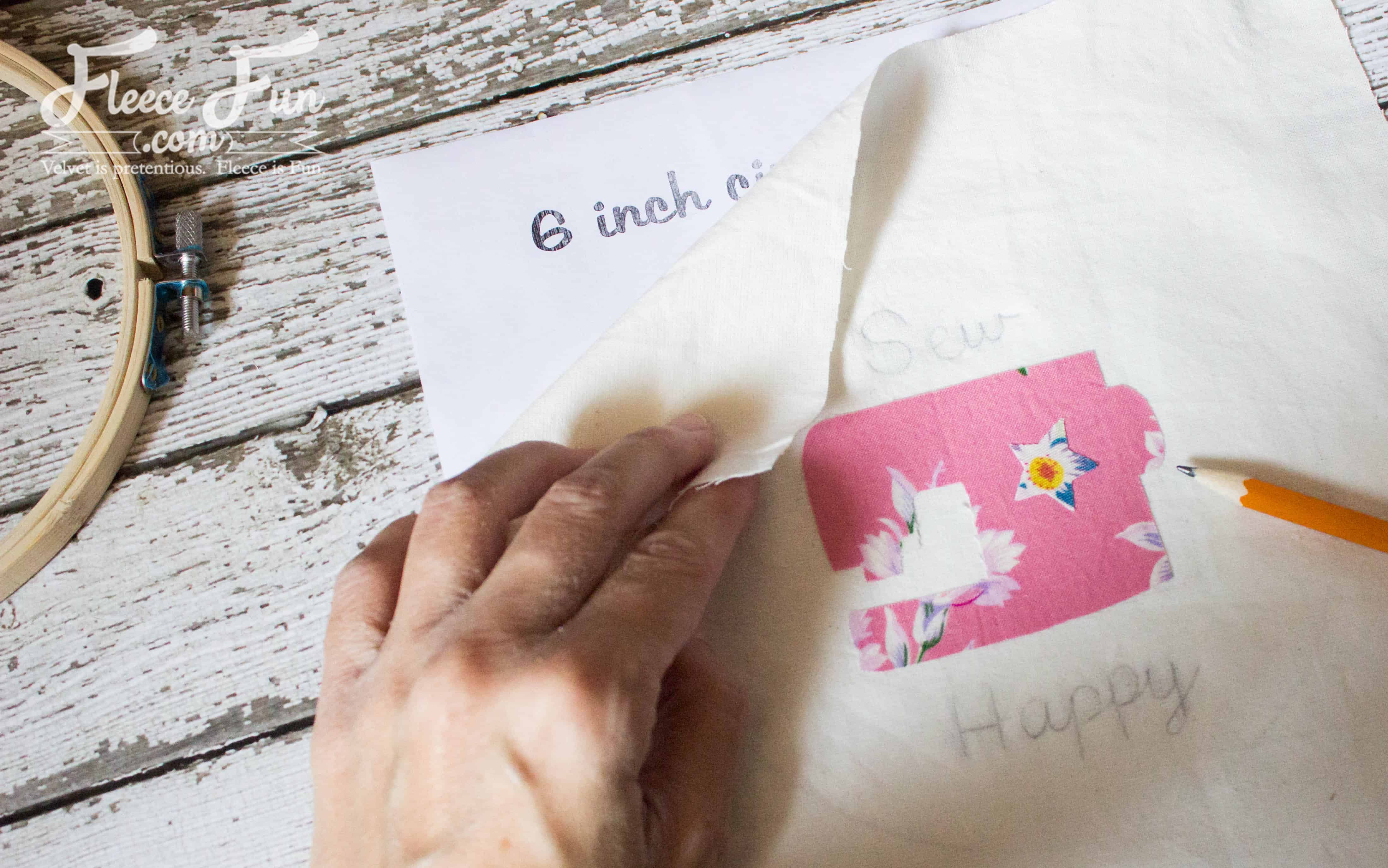 Sewing Machine Hoop Art Tutorial (A Handmade Gift) ♥ Fleece Fun