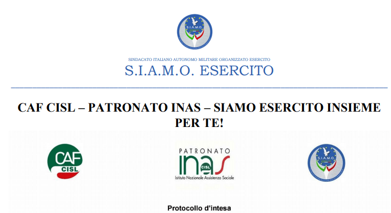 Caf Cisl – Patronato Inas – Siamo Esercito Insieme Per Te! - Forzearmate.eu - Infodifesa E Forze Di Polizia 416_x_764_png