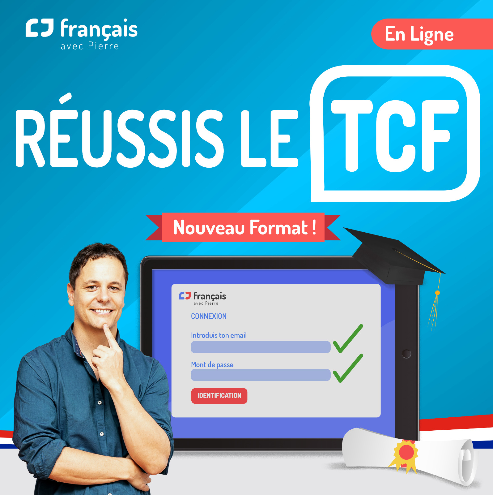 Réussis le TCF - Français avec Pierre
