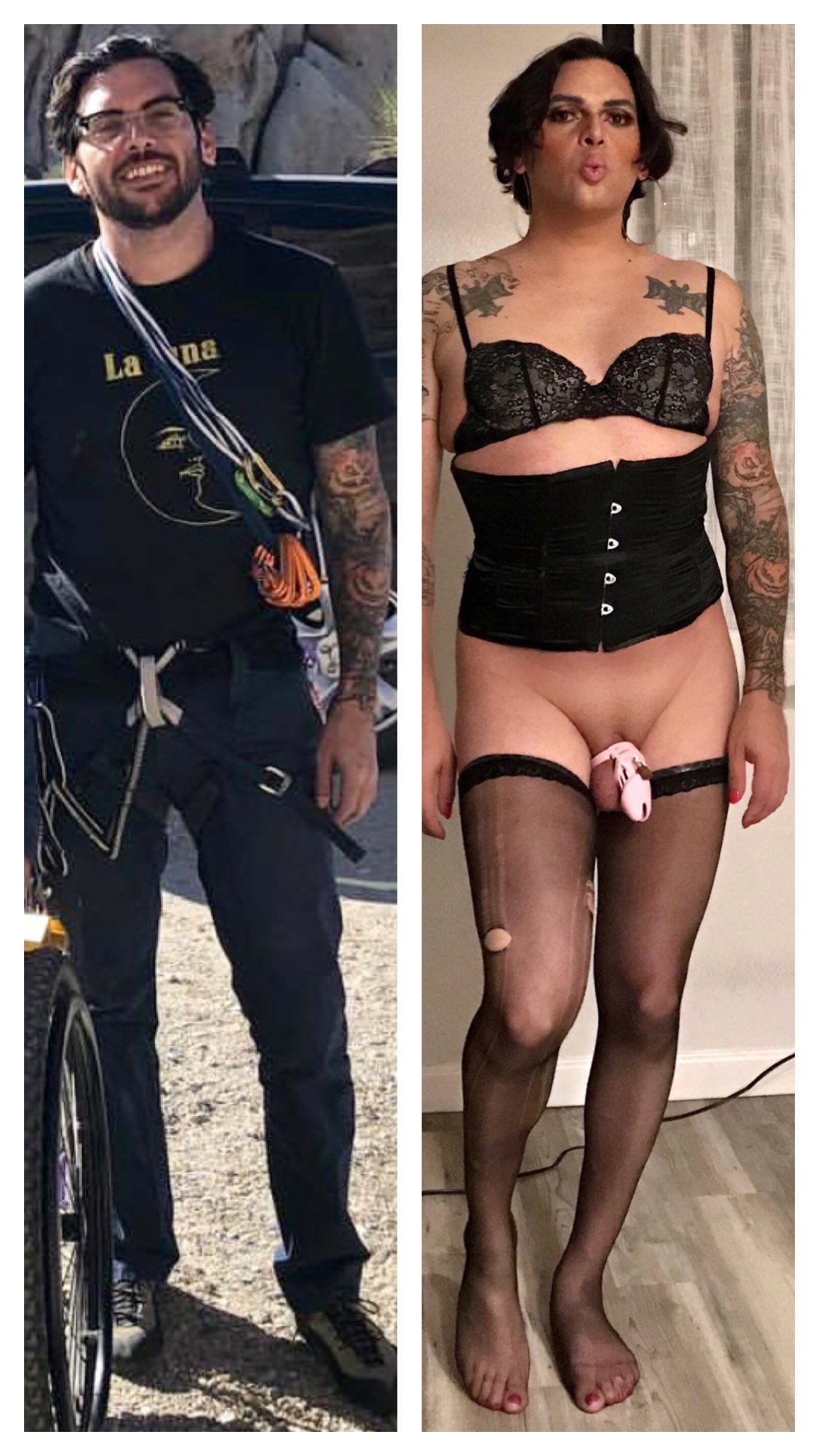 Crossdresser exposed