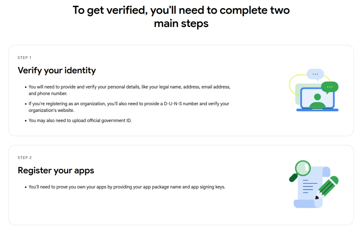 Google quiere que los desarrolladores de aplicaciones de Android verifiquen su identidad, esto podría afectar las aplicaciones laterales