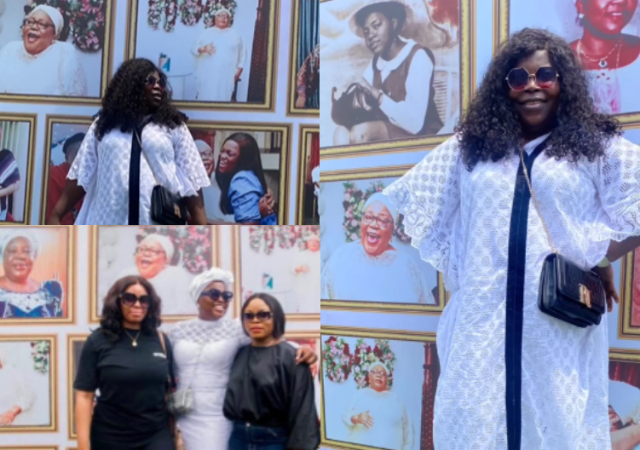 Funke Akindele expresses gratitude as celebrities storm her mother’s burial Funke Akindele expresses gratitude as celebrities storm her mother’s burial