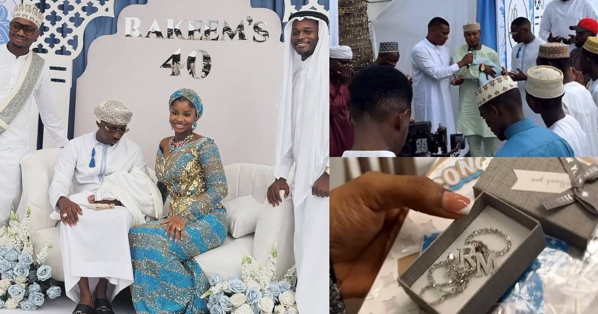 Fans gift Priscilla, Juma Jux’s baby 18 karat gold on naming ceremony