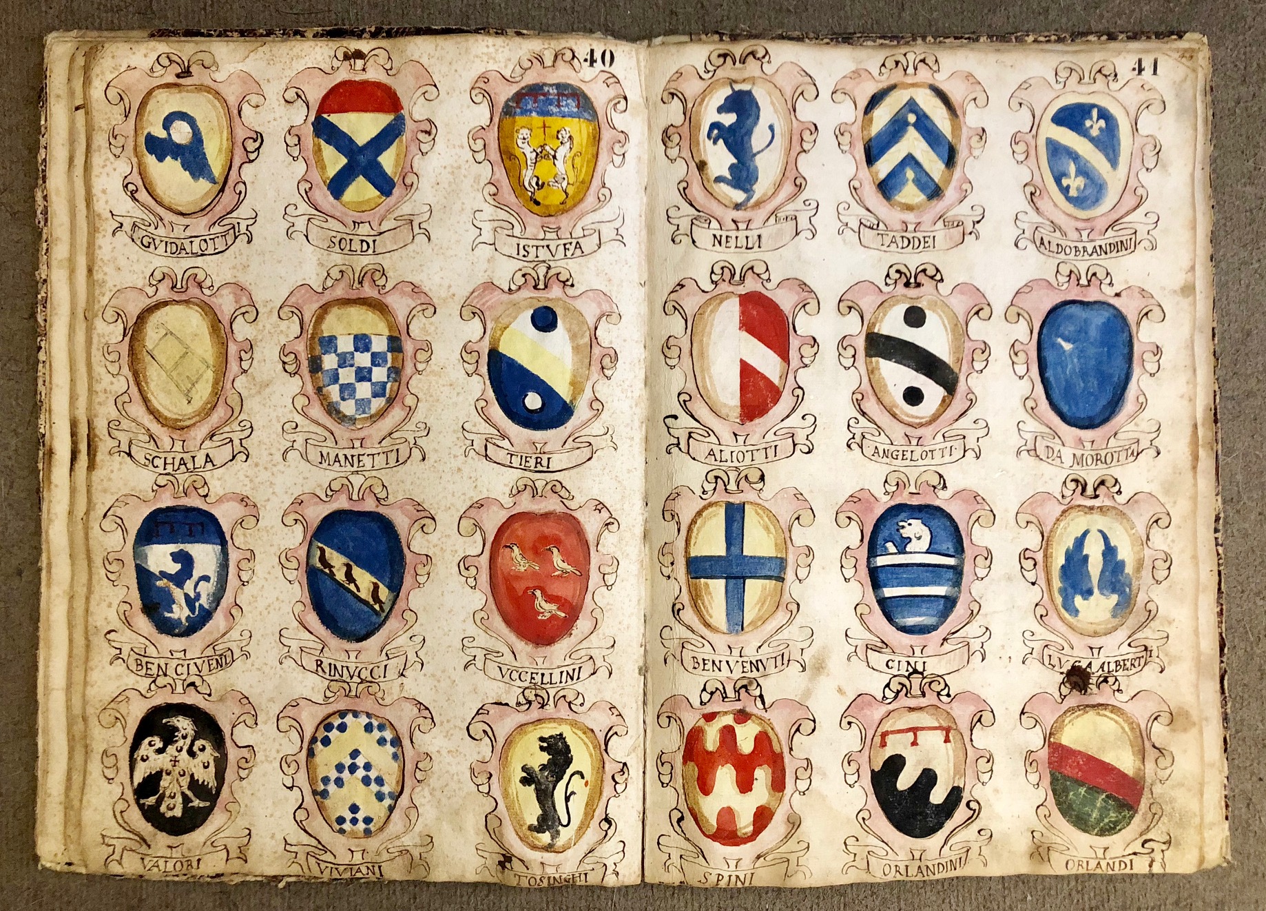 Stemmario Di Famiglie Nobili Toscane]. [Legato Con:] [Stemmi Di Comuni Toscani]. [Legato Con:] [Indice Delle Famiglie Dello Stemmario]. – Libreria Antiquaria Gozzini 1322_x_1838_jpg