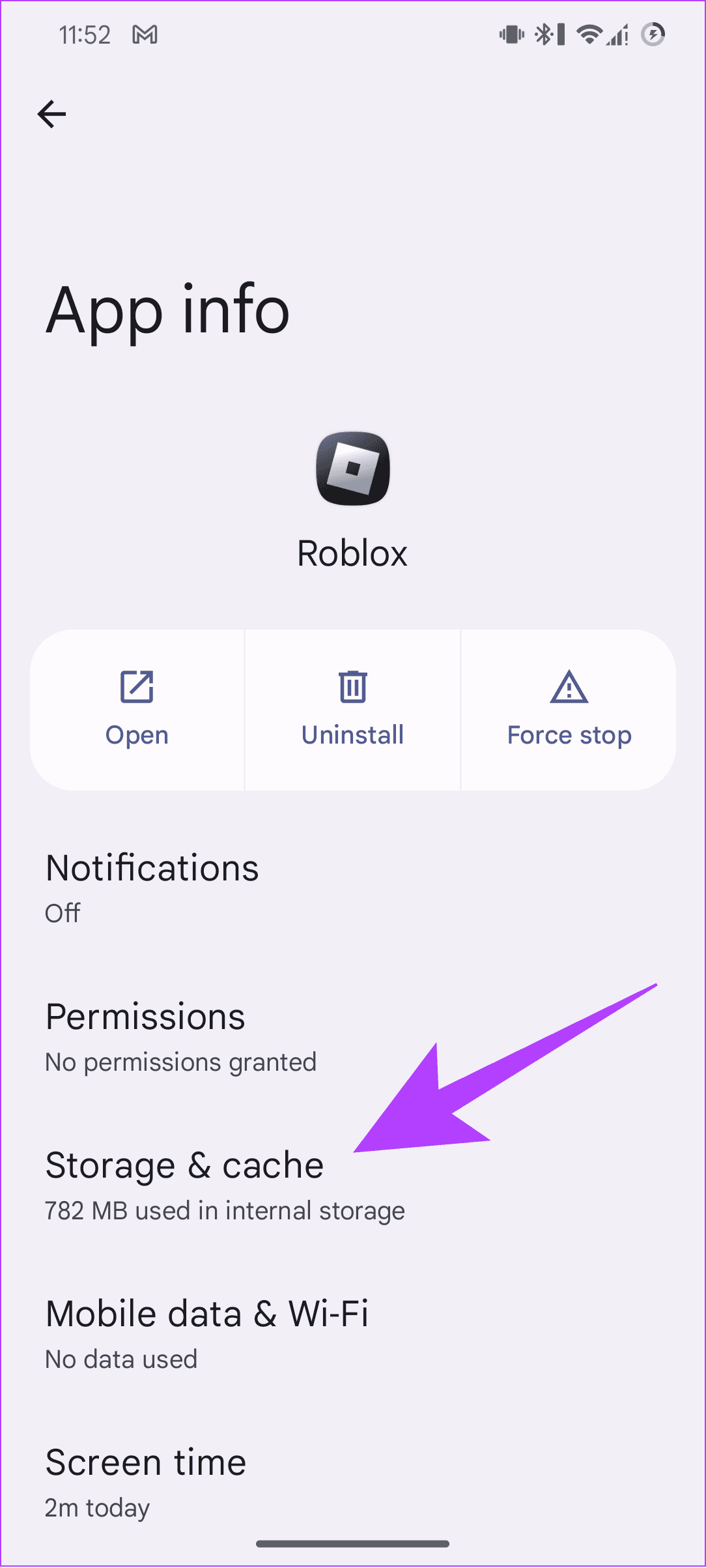 Tap Storage and cache 1