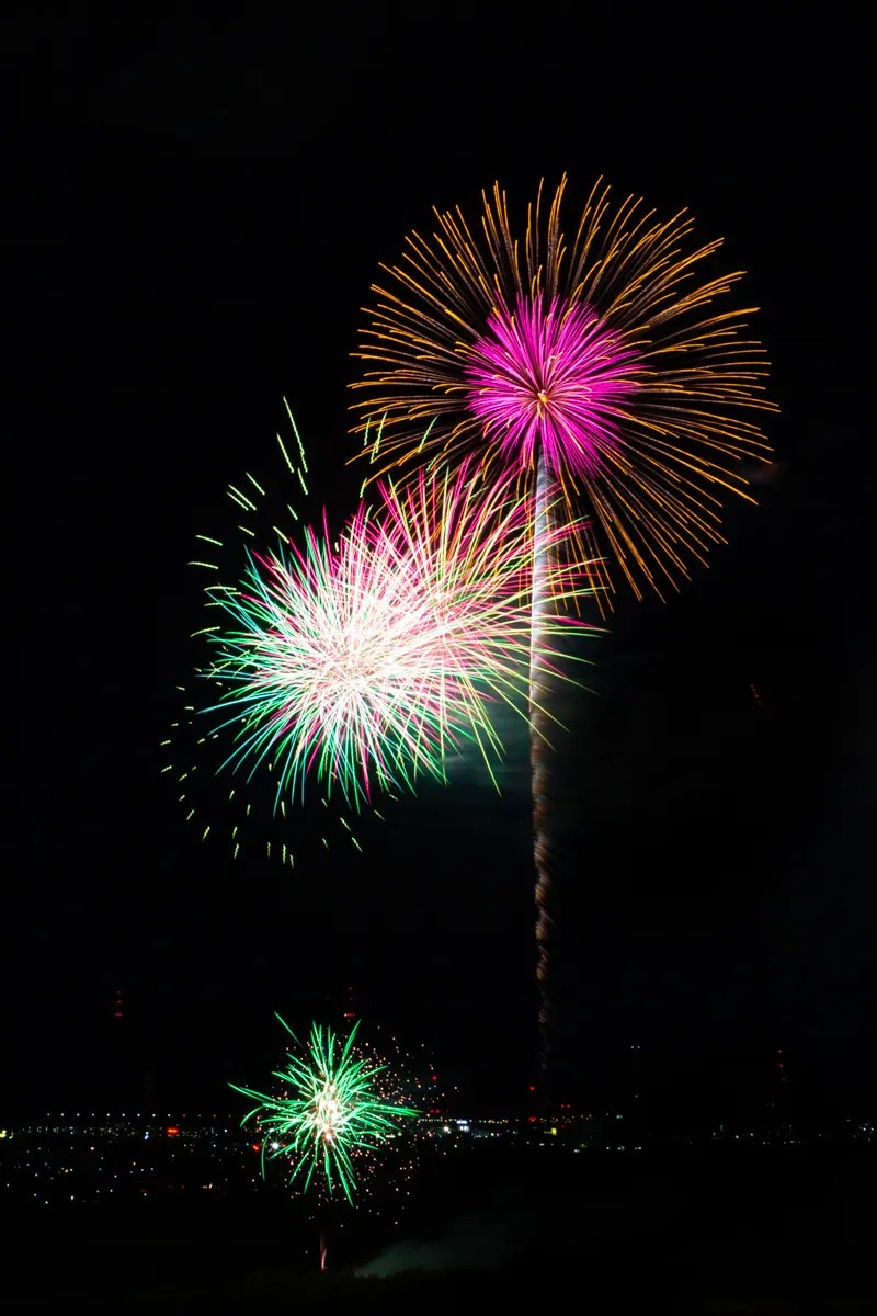 第2回水都くらわんか花火大会」の花火のようす【枚方フォト】 - 枚方つーしん