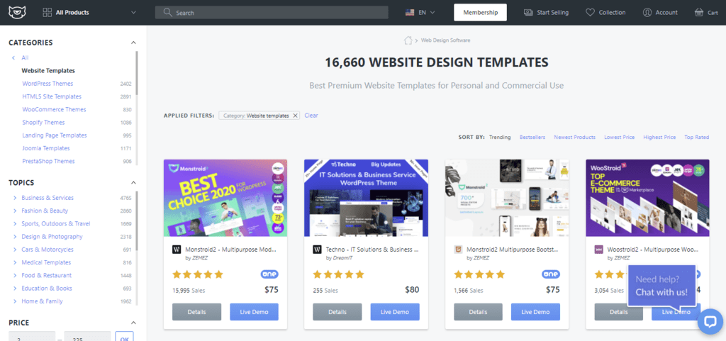 22 Contoh Website e-Commerce Terbaik & Menarik