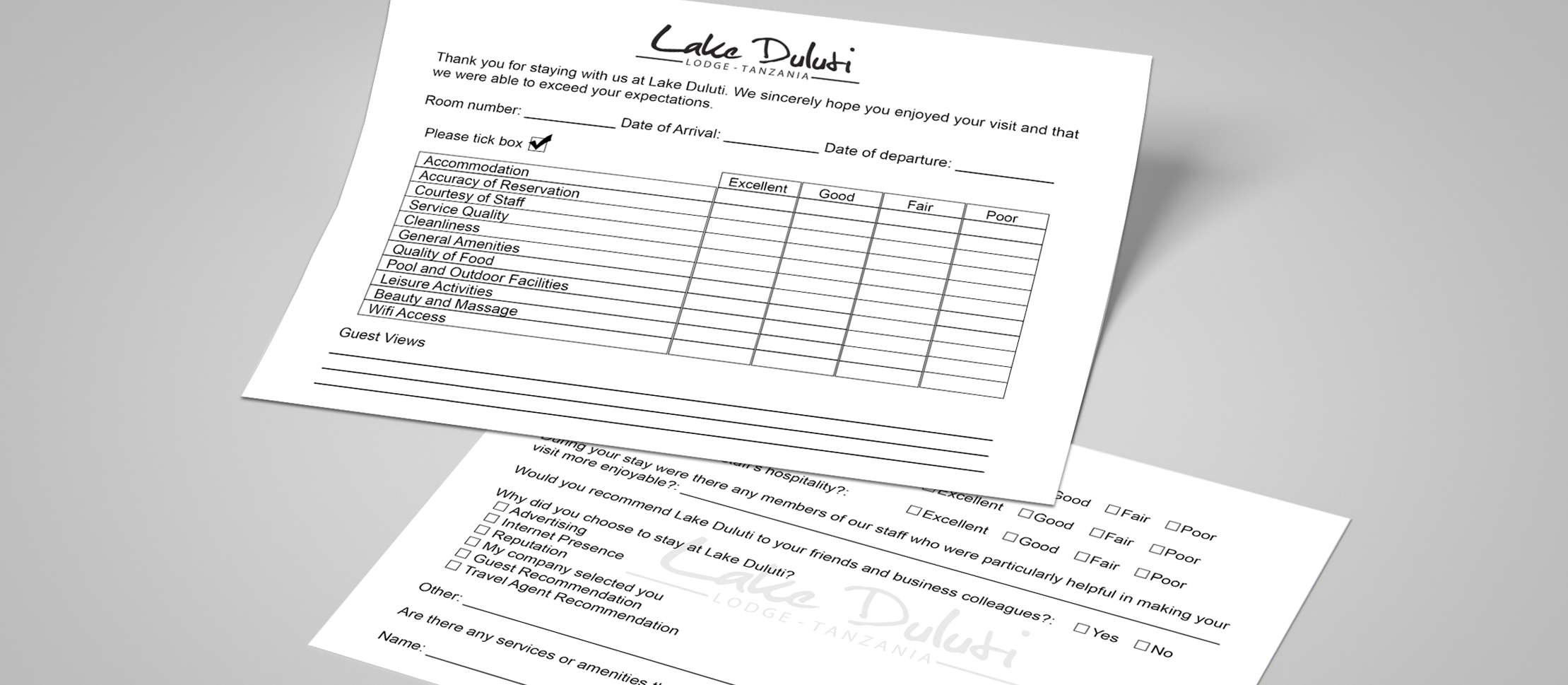 Feedback, form, satisfaction, guest views
