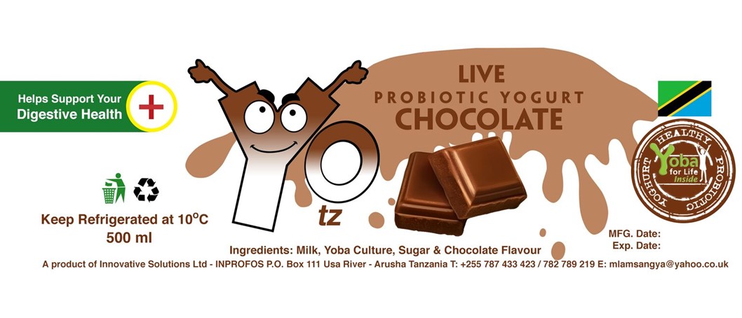 chocolate yogurt label