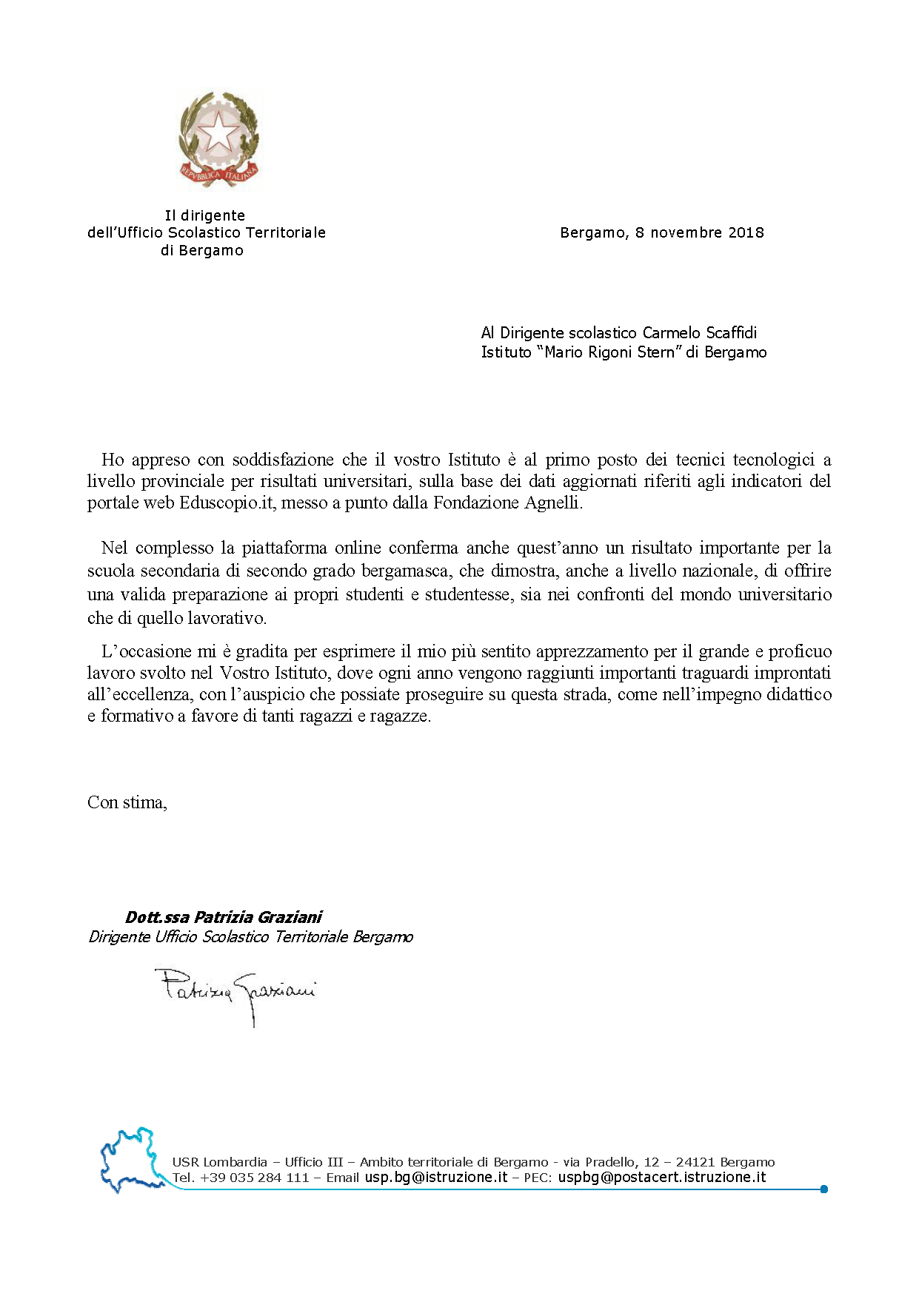 Lettera Ust Bergamo Su Risultati Eduscopio 2018 – I.i.s. Mario Rigoni Stern Bergamo 1778_x_1241_png