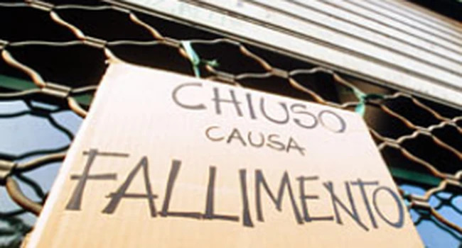 Aziende italiane, è allarme fallimenti: mai così tanti dal 2012