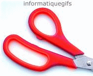 Gif ciseau pour couper, Gifs paire de ciseaux et images outils