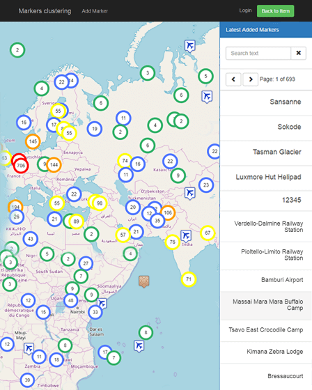 Leaflet - Server Side Clustering Google Maps PHP Script | InkThemes