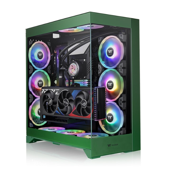Gabinete TT CTE E660 MX Mid-Tower TG x2 Racing Green (5233)