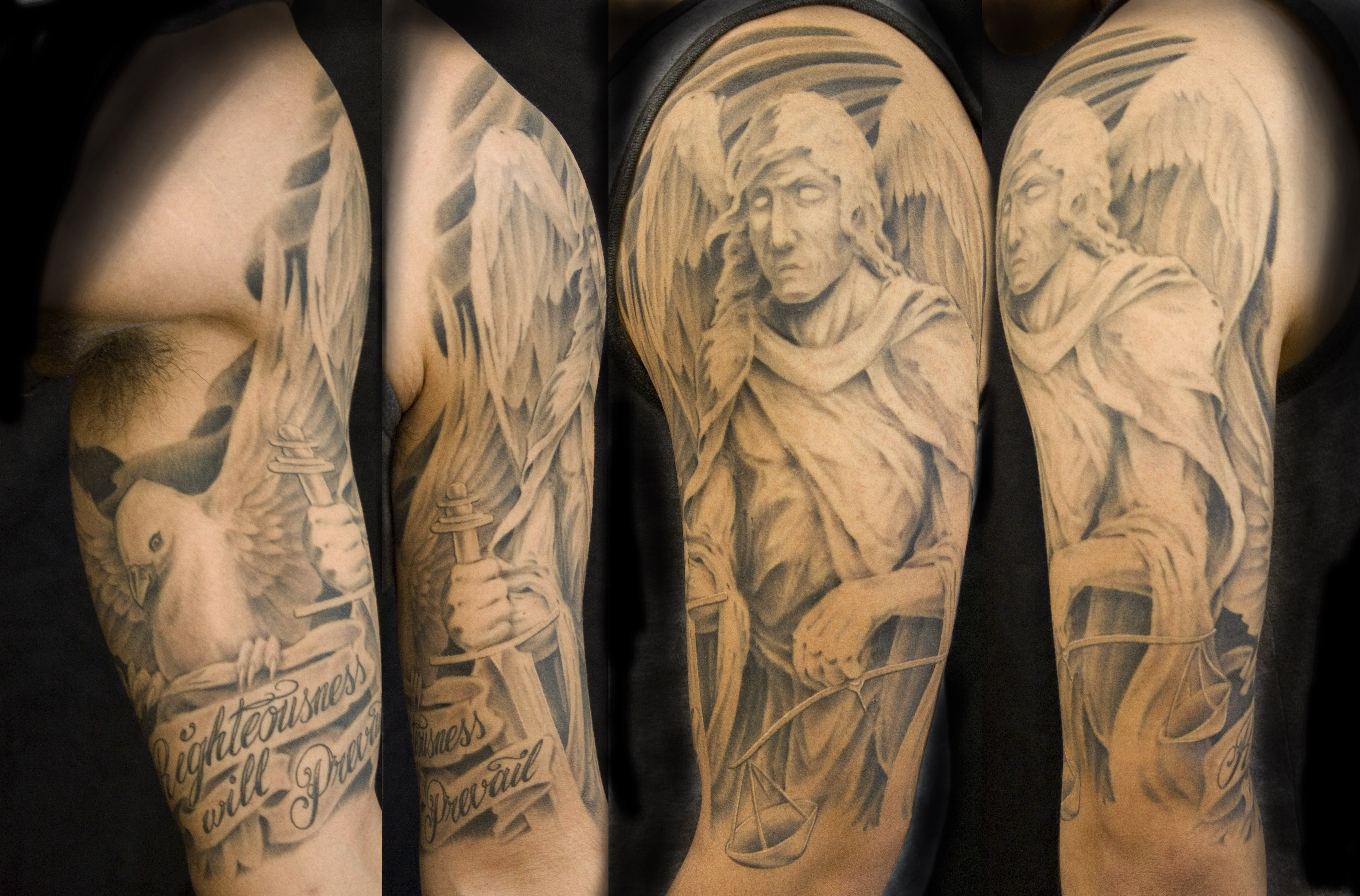 Iron Cypress | St. Michael Tattoo By Chris Walkin Of Iron Cypress 3354_x_5087_jpg
