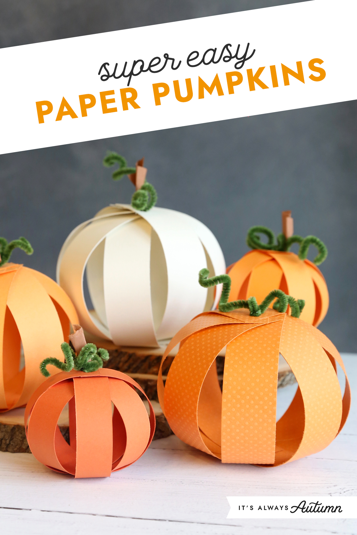 Paper pumpkin decorating ideas