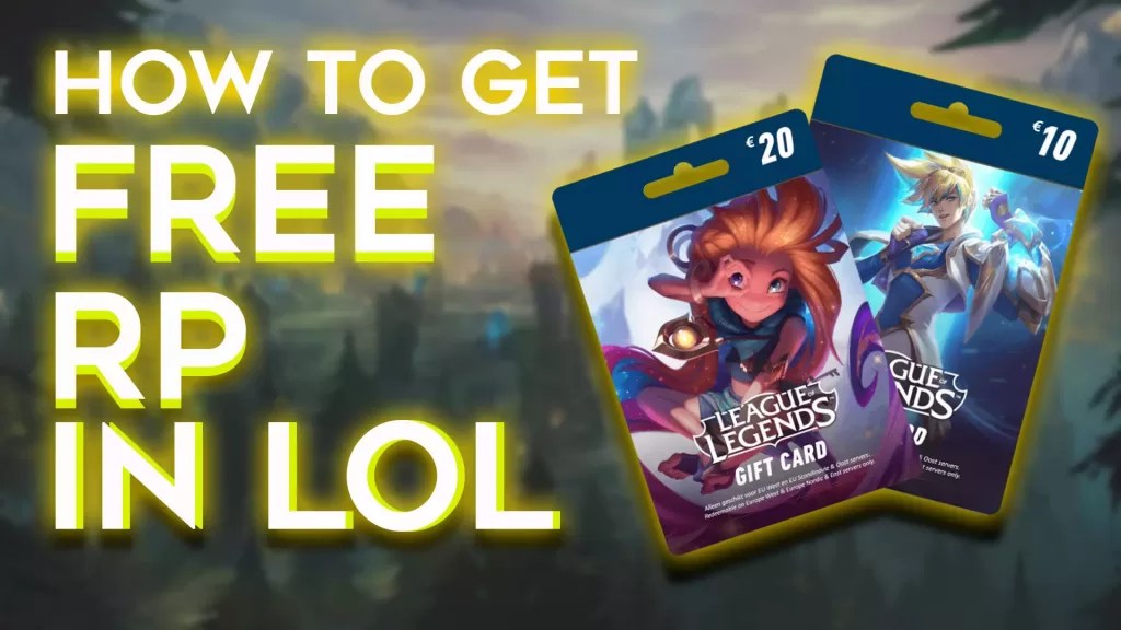 How to get free RP in lol