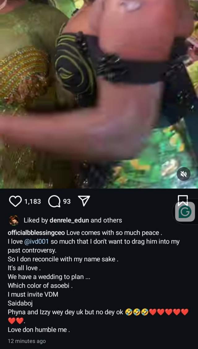 “Love Don Humble Me” – CEO Blessing mengungkapkan saat dia berdamai dengan Nkechi Blessing & Veekee James