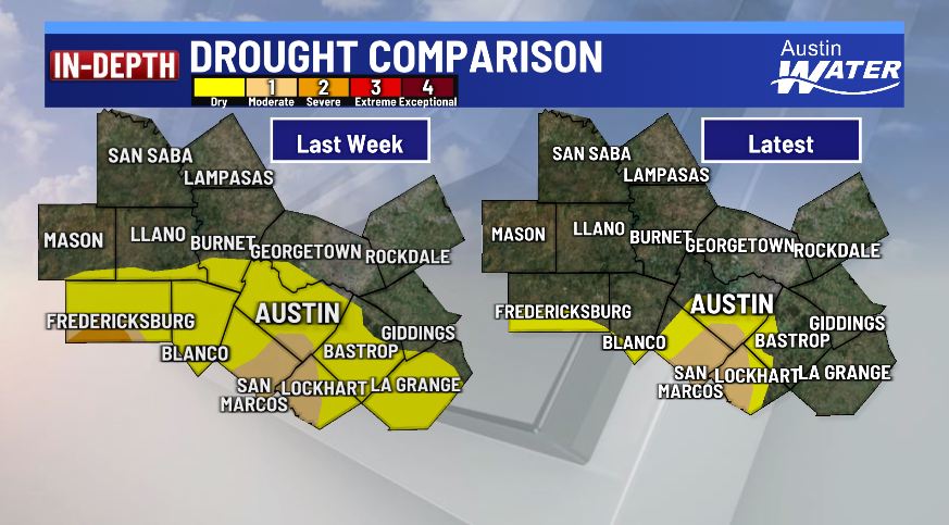 Only 22% of Texas experiencing drought with Hill Country drought-free